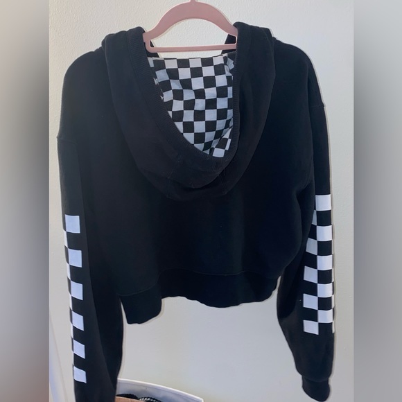 VANS black cropped zip up sweatshirt - Picture 2 of 4
